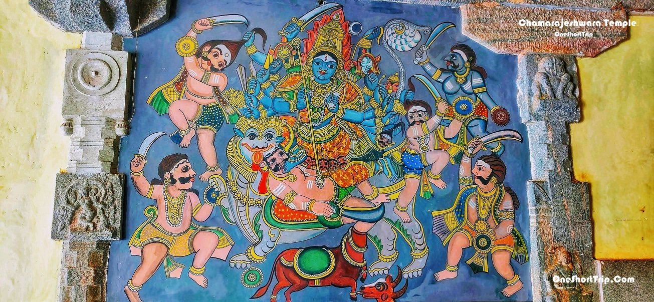 Chamarajeshwara Temple Painting Traditional painting inside Chamarajeshwara Swamy Temple Chamarajanagar