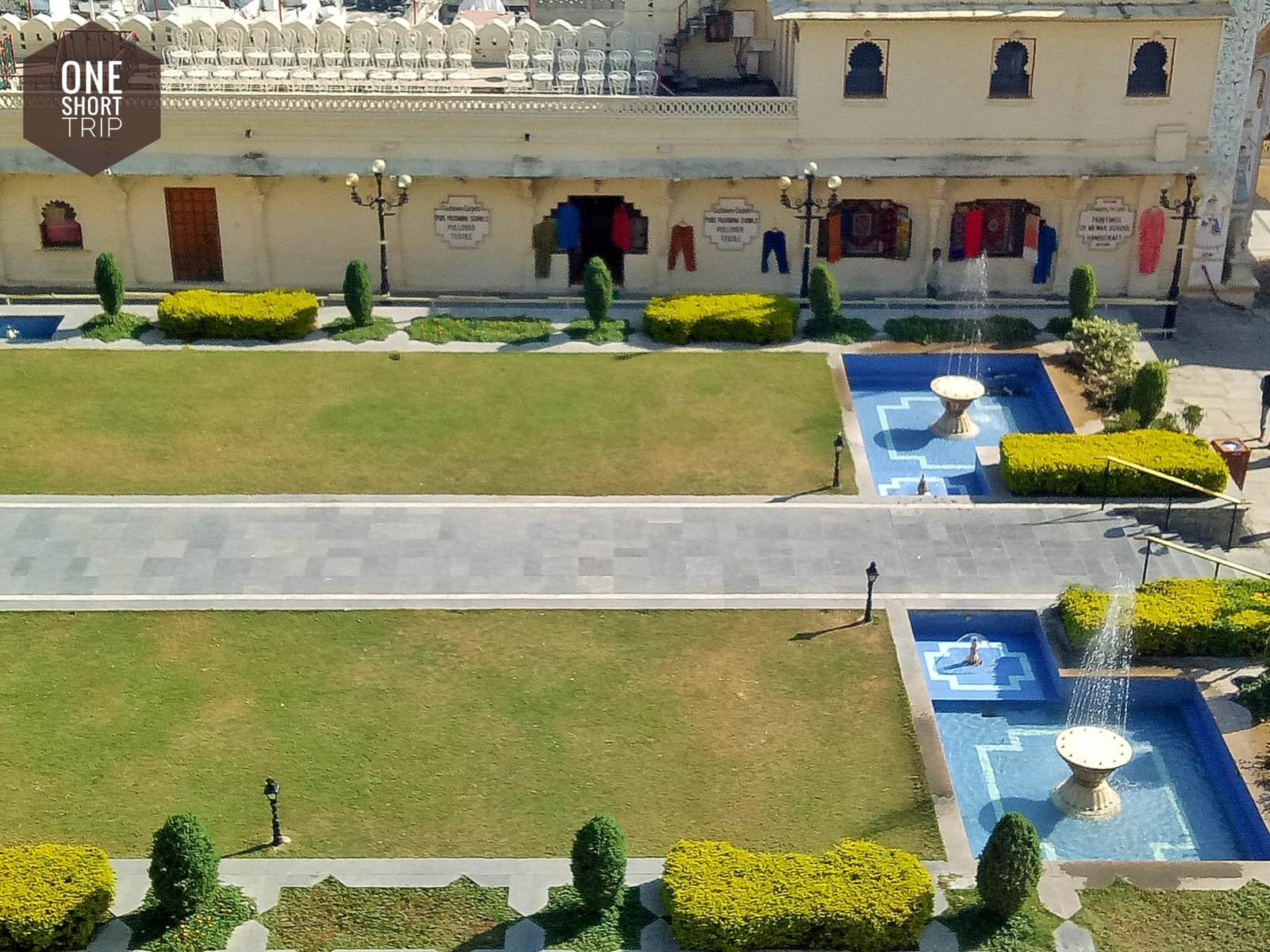 Royal courtyard inside Udaipur City Palace Royal courtyard inside Udaipur City Palace