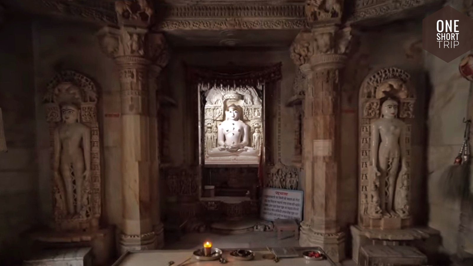 Carved Marble Pillars at Dilwara Carved marble pillars and interior details at Dilwara Temple