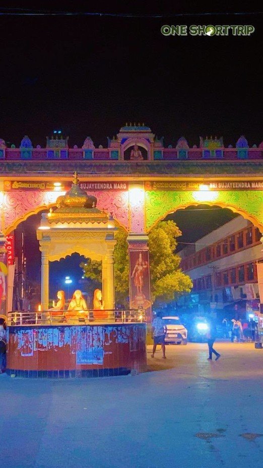 Sacred Brindavana of Sri Raghavendra Swamy at Mantralaya