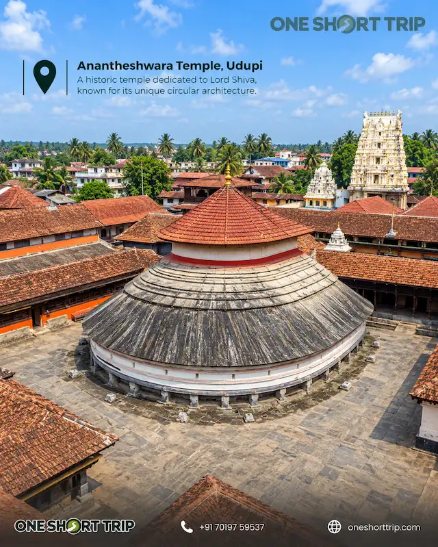 Anantheshwara Temple in Udupi on a tour from Bangalore