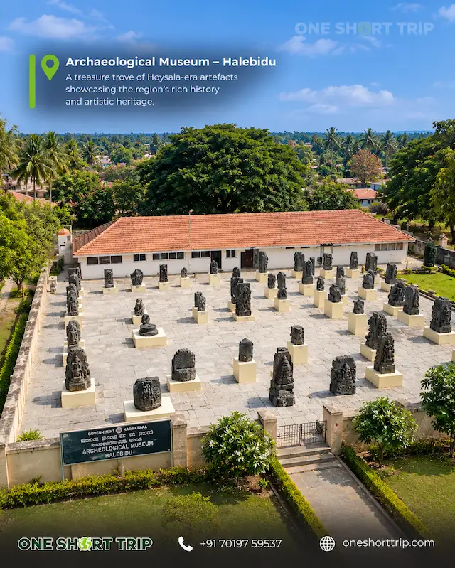 Archaeological Museum near Hoysaleshwara Temple in Halebidu