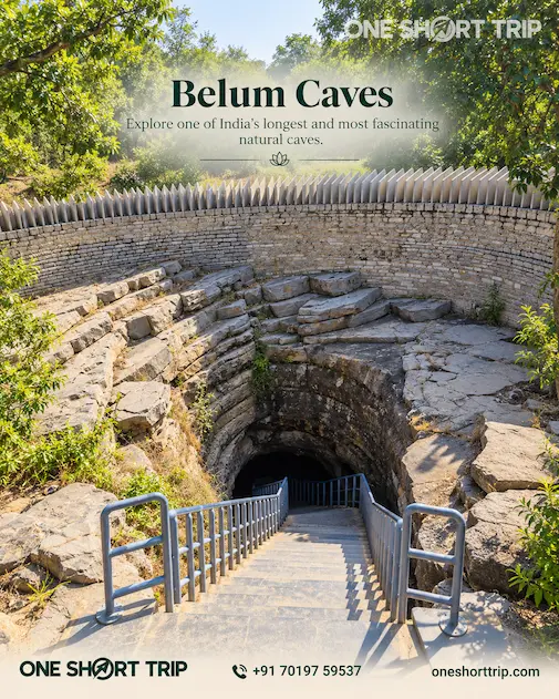 Belum Caves on the Mantralayam and Yaganti tour from Bangalore