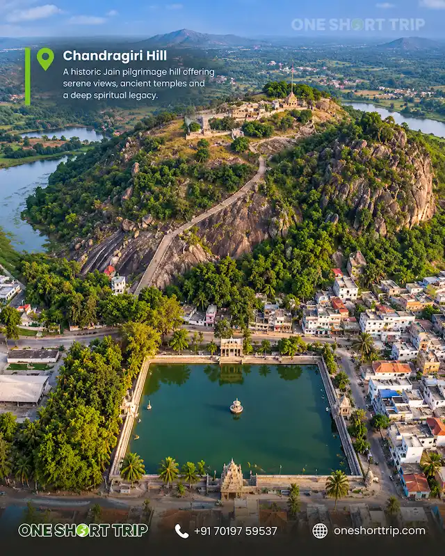 Chandragiri Hill and Jain basadis at Shravanabelagola