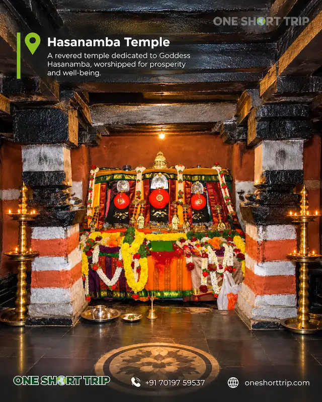 Hassanamba Temple in Hassan during its annual public darshan period