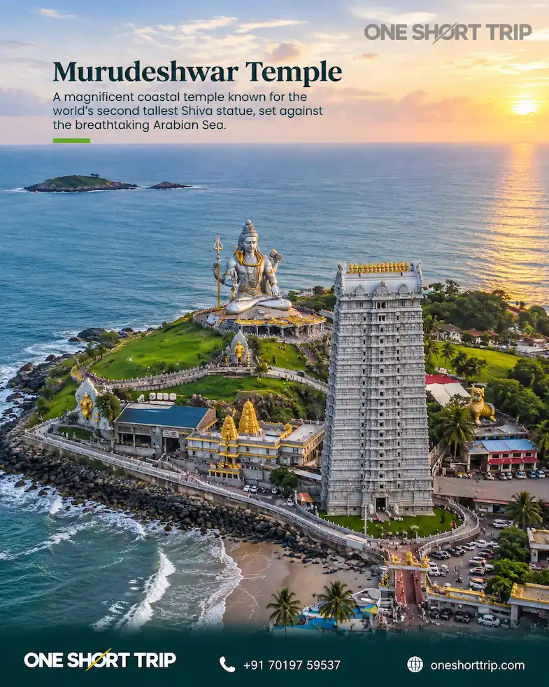 Murudeshwar Temple beside the Arabian Sea
