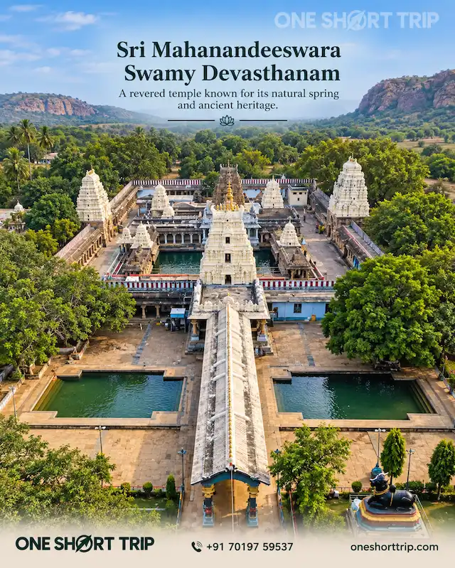 Sri Mahanandiswara Swamy Temple at Mahanandi on a tour from Bangalore