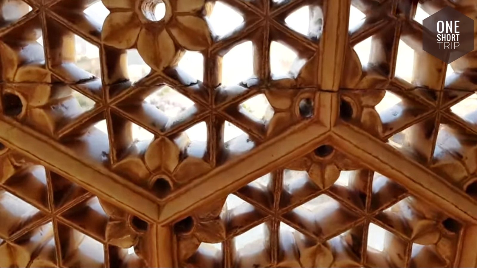 Historic religious architecture inside Amer Fort