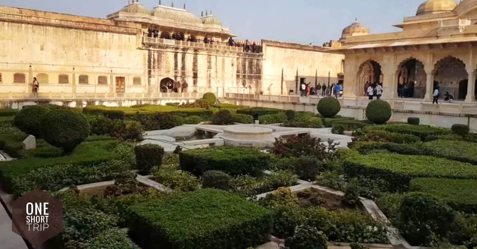 Amber Palace buildings and courtyards at Amer Fort