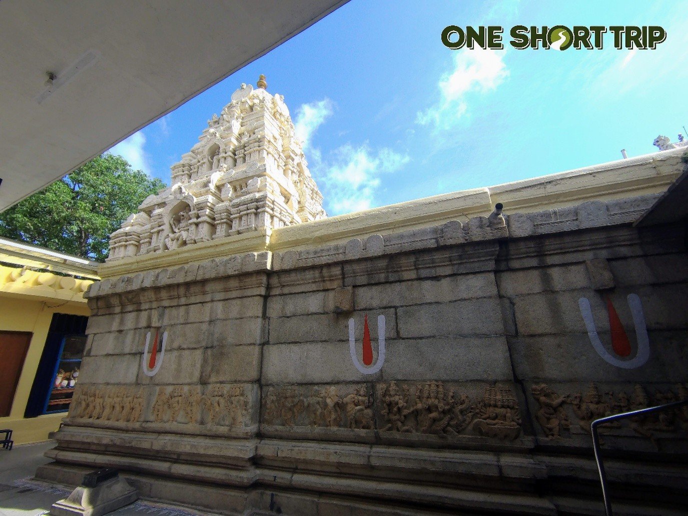 Garuda Stambha pillar base at Kote Sri Prasanna Venkataramana Swamy Temple, Bengaluru