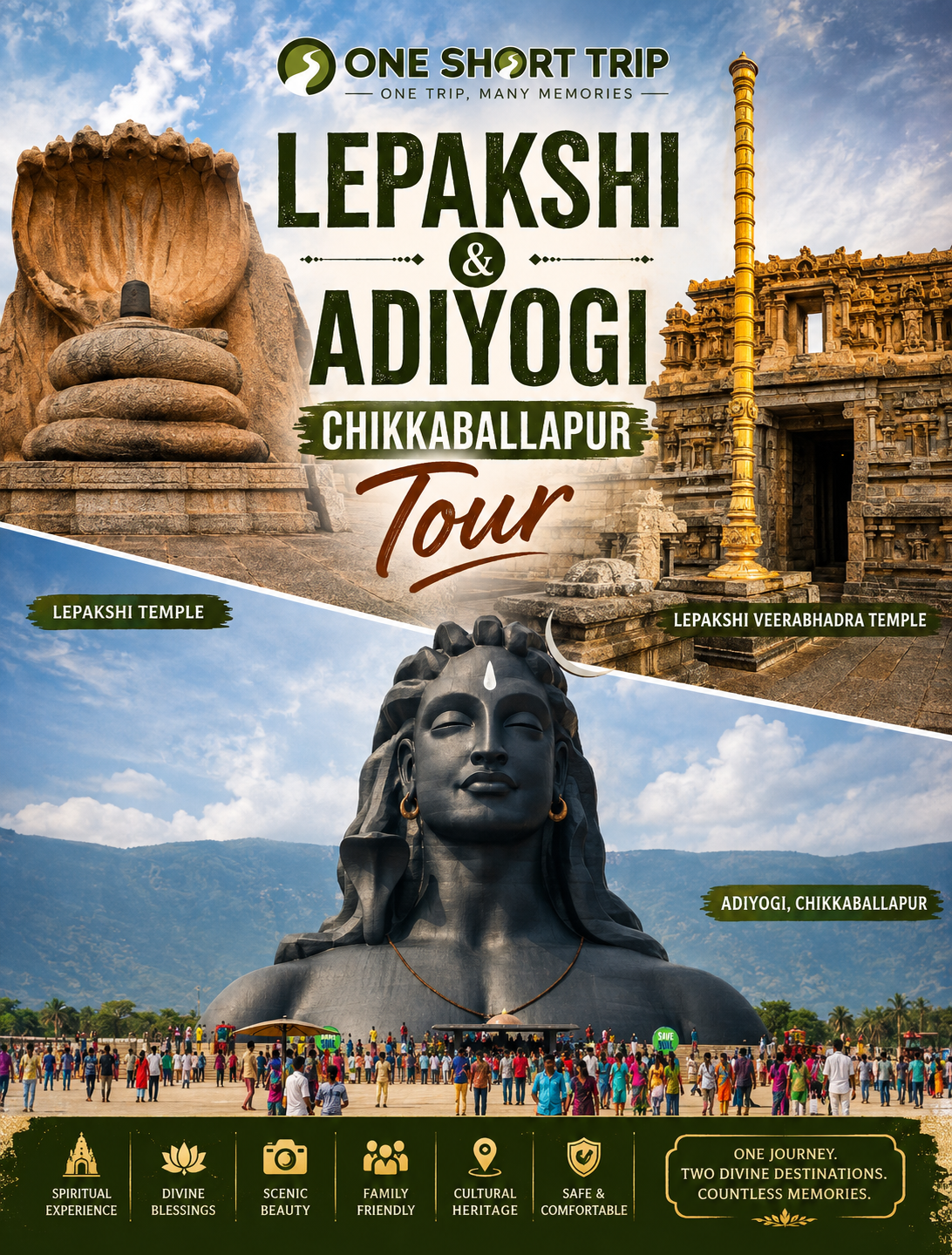 Itineraries 2 Lepakshi & Adiyogi Chikkaballapur Tour