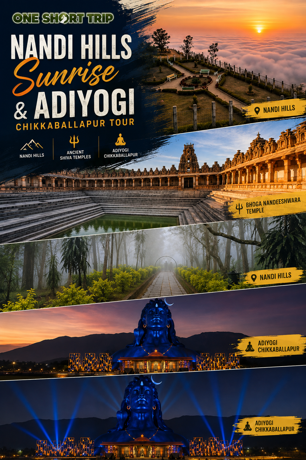 Itineraries 2 Nandi Hills Sunrise & Devanahalli Fort