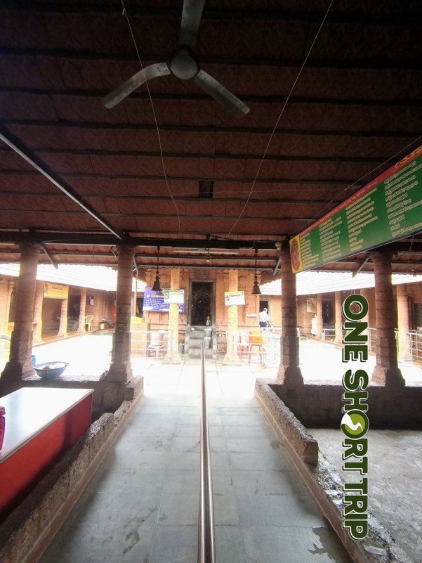 Signboard and entrance detail at Shri Nimishamba Devi Temple, Rajarajeshwari Nagar