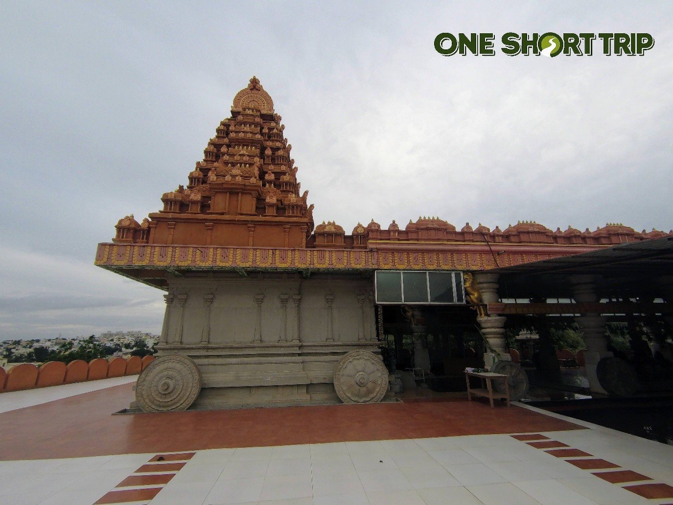 Entrance signage at Sri Devi Karumariamman Temple, Rajarajeshwari Nagar, Bengaluru
