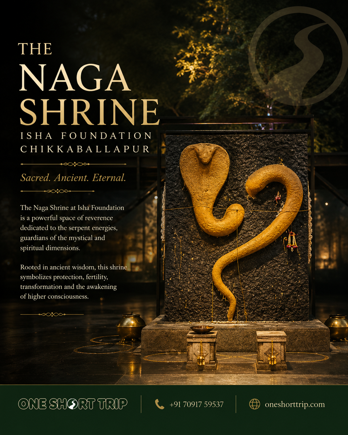 Yogeshwara Linga and Naga at Adiyogi Chikkaballapur