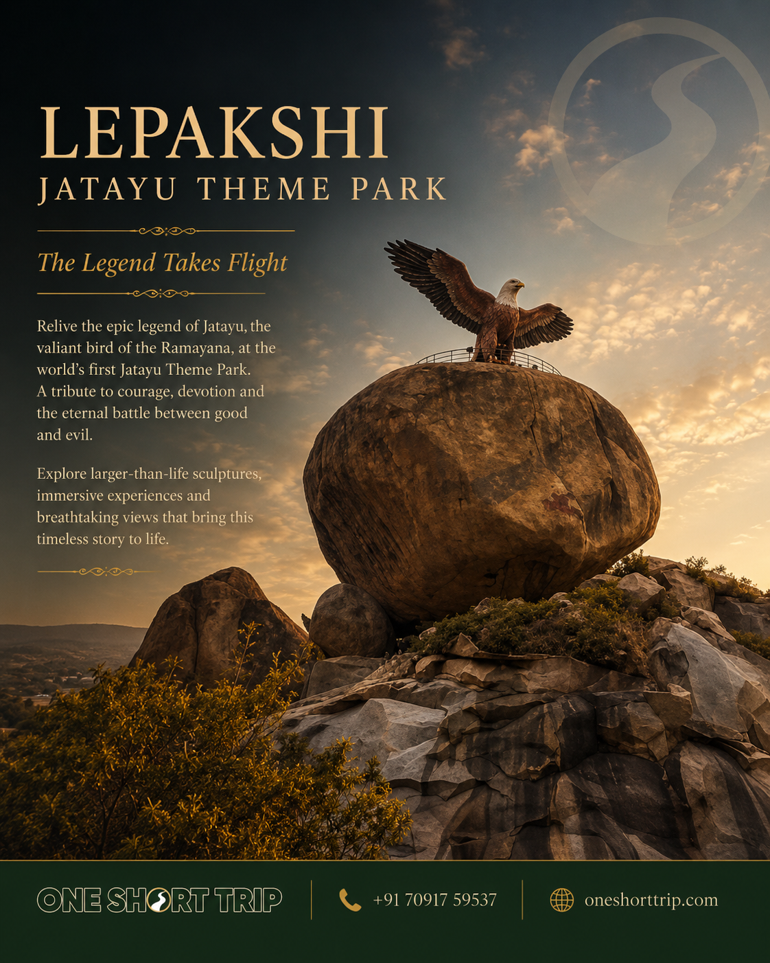 Jatayu Theme Park near Lepakshi Ramayana attraction