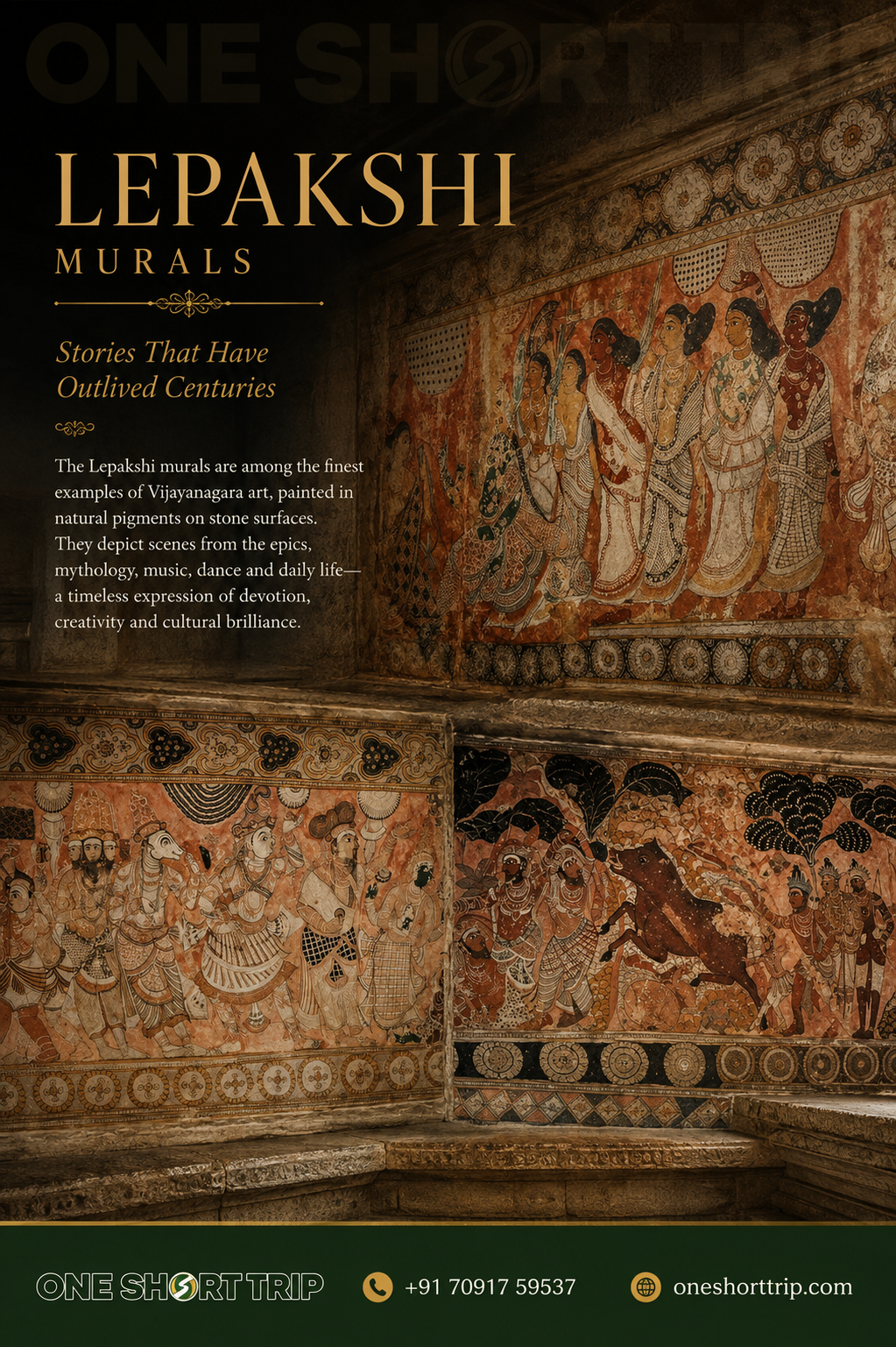 Lepakshi Vijayanagara ceiling murals and temple paintings
