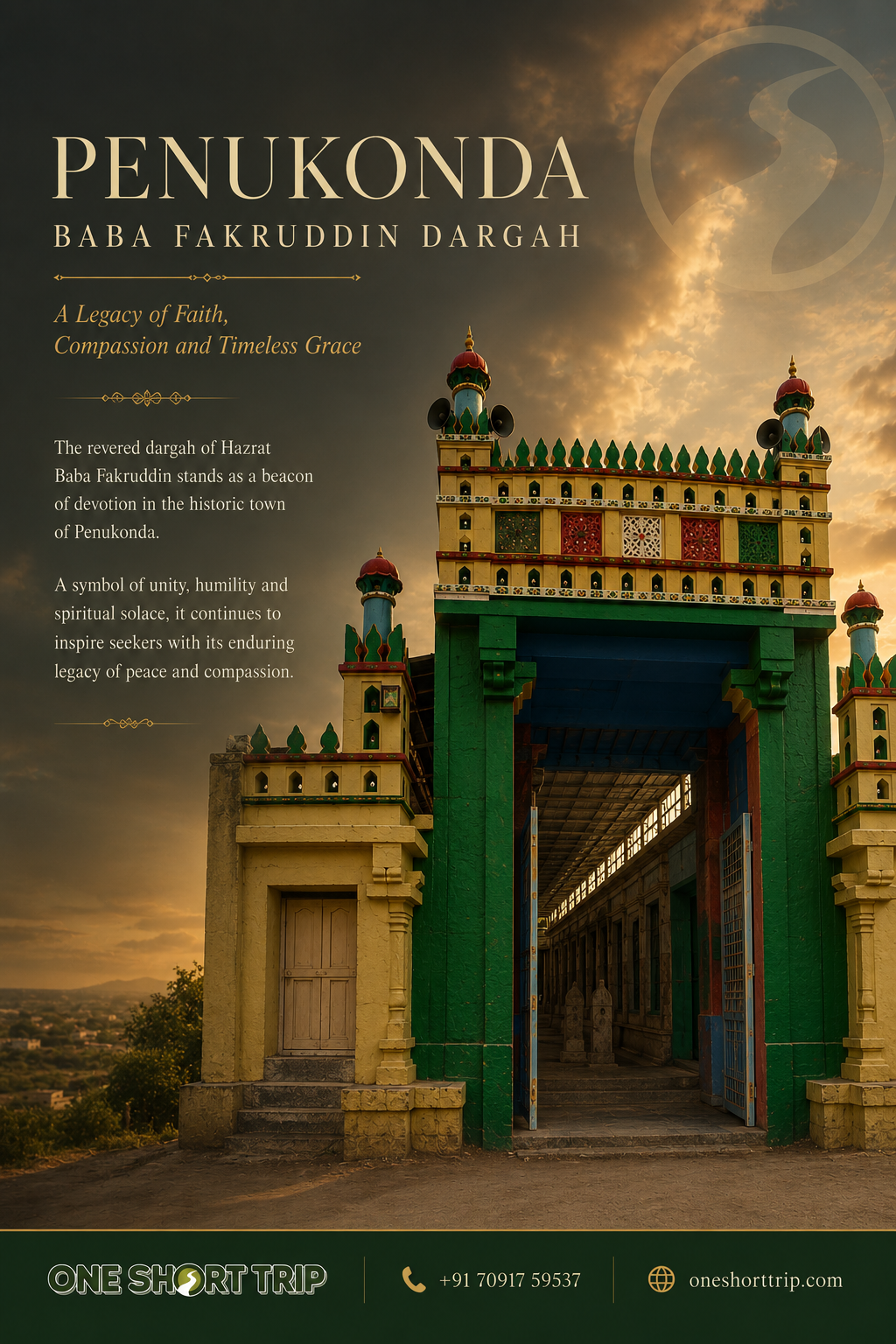 Historic temples gateways and structures around Penukonda Fort