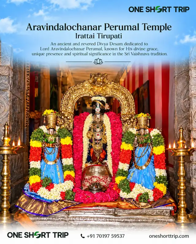 Aravindalochanar Perumal at Irattai Tirupati Tholaivillimangalam