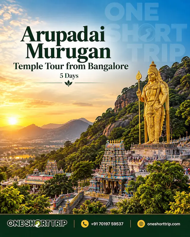 Arupadai Murugan Temple Tour Package from Bangalore