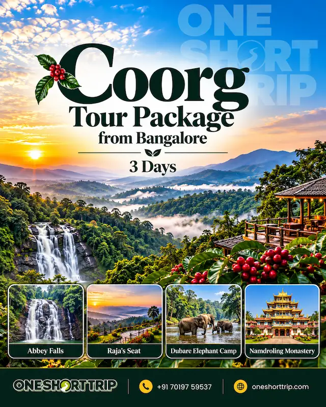 Coorg Explorer Tour Package from Bengaluru