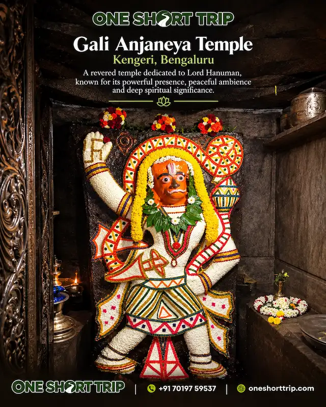 Gali Anjaneya Temple on the Bangalore to Mysuru one day tour