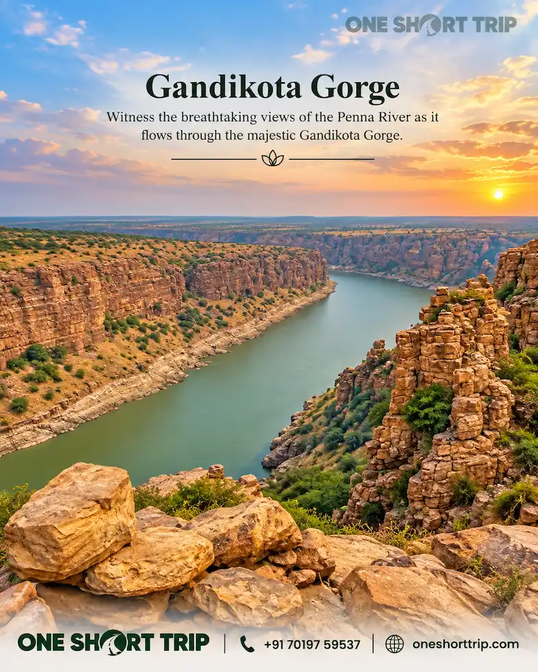 Gandikota Gorge and Penna River viewpoint on a tour from Bangalore