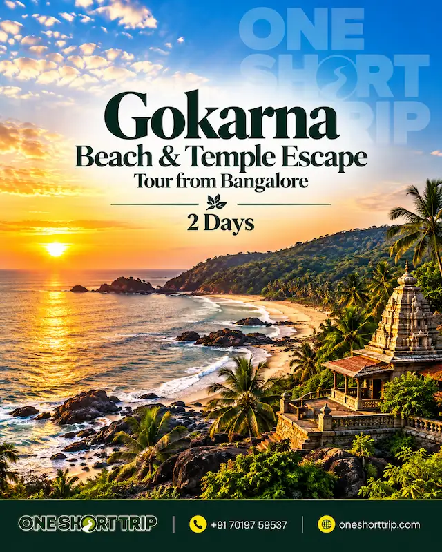 Gokarna Beach and Temple Escape Tour from Bangalore
