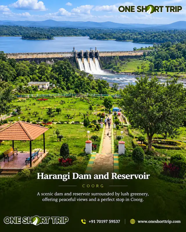Harangi Dam and Reservoir near Kushalnagar in Coorg