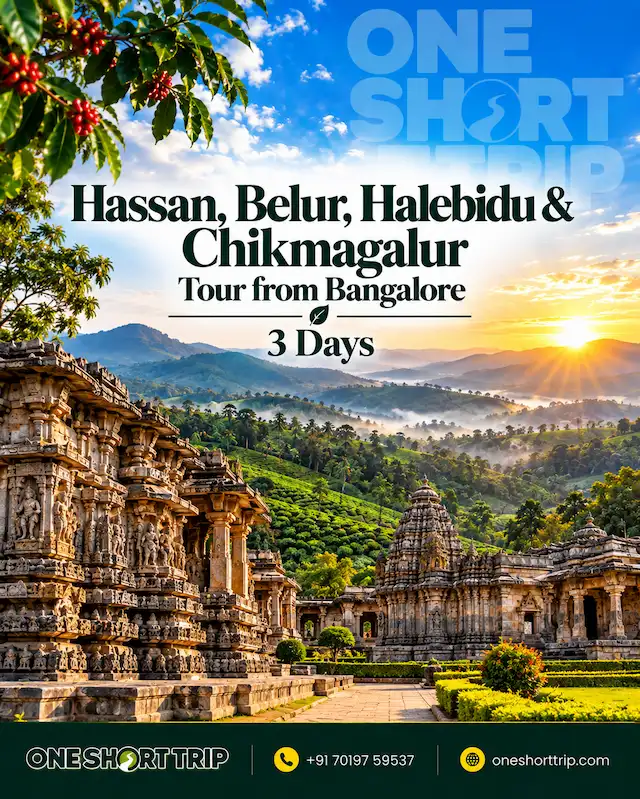 Hassan Belur Halebidu and Chikmagalur Tour from Bangalore