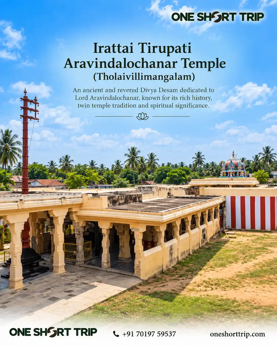 Aravindalochanar Temple at Irattai Tirupati Tholaivillimangalam