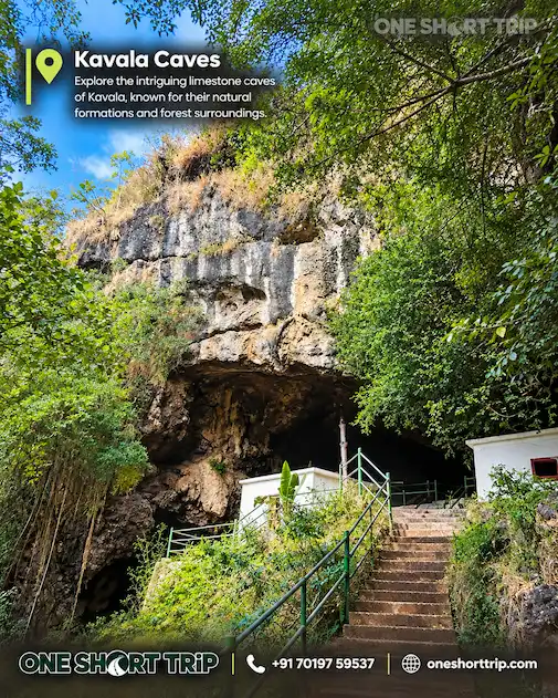 Kavala Caves in the forest region near Dandeli