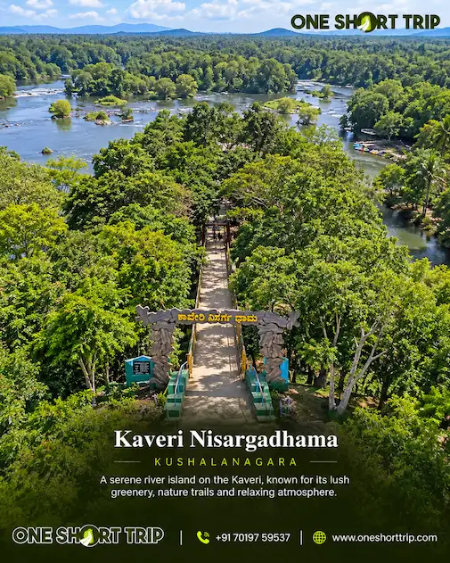 Kaveri Nisargadhama forest island near Kushalnagar in Coorg