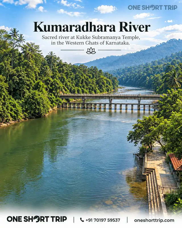 Kumaradhara River Snana Ghat at Kukke Subramanya