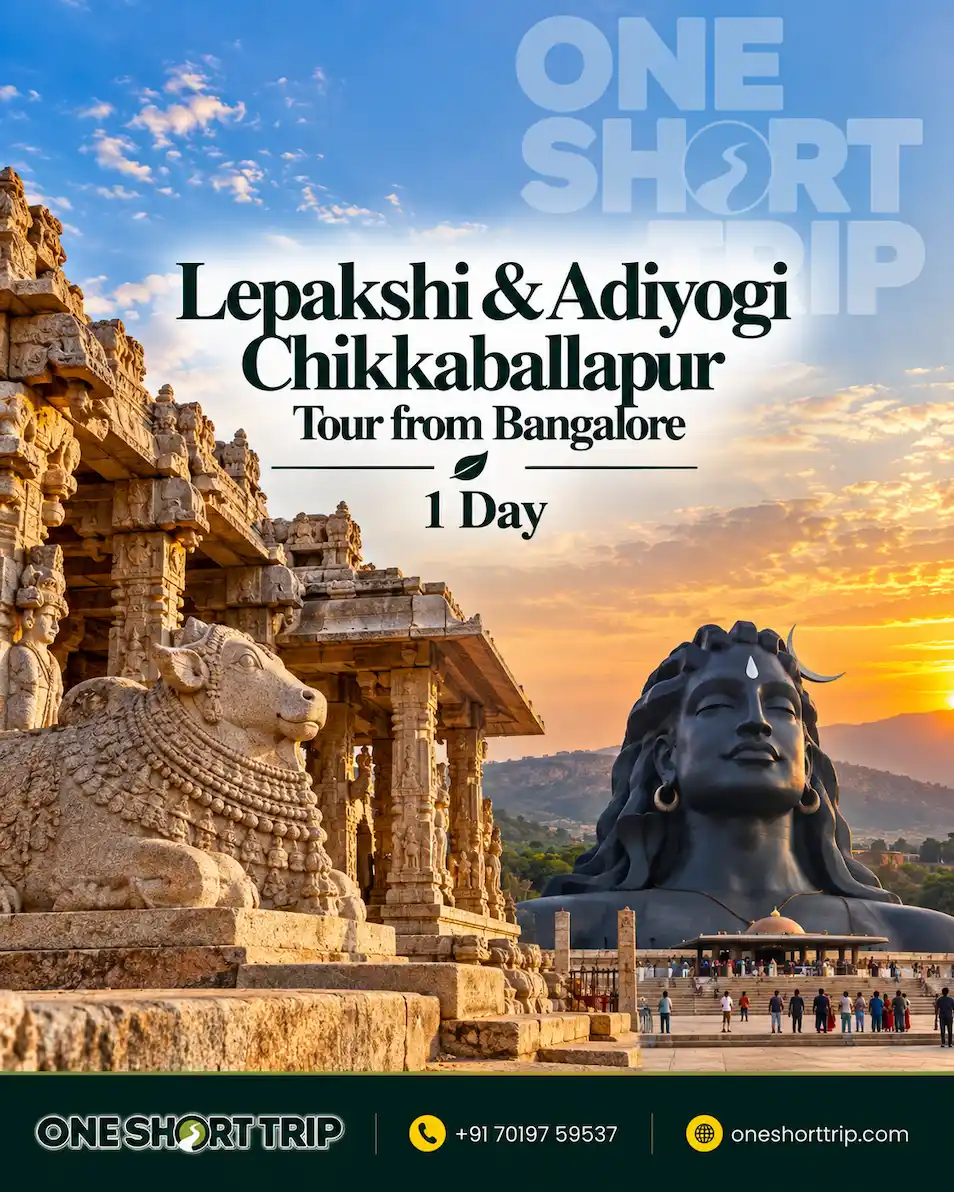 Lepakshi Adiyogi and Chikkaballapur Tour from Bangalore