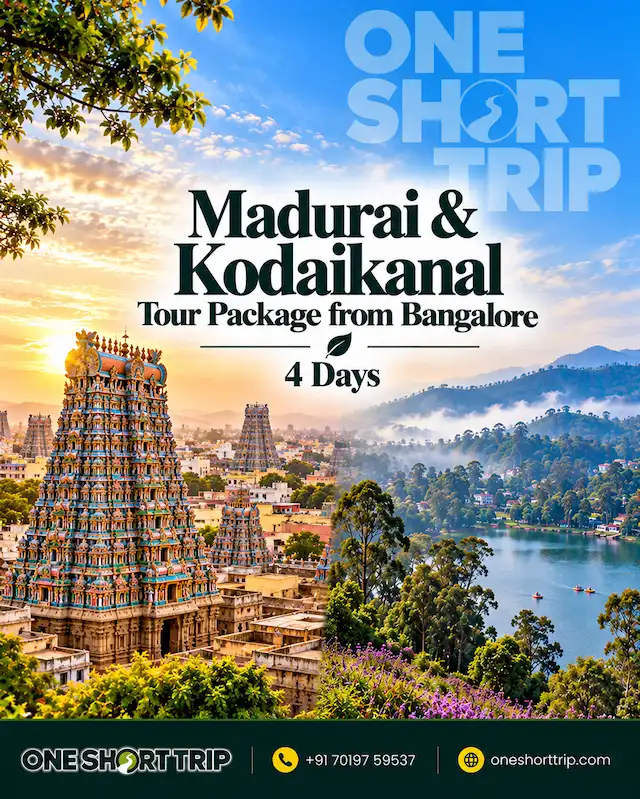 Madurai and Kodaikanal Tour from Bangalore