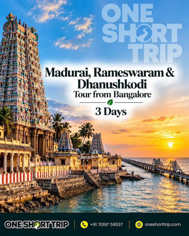 Madurai Rameswaram and Dhanushkodi Tour Package from Bangalore