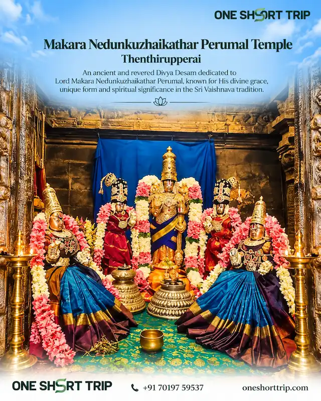 Makara Nedunkuzhaikathar Perumal at Thenthirupperai Nava Tirupati temple