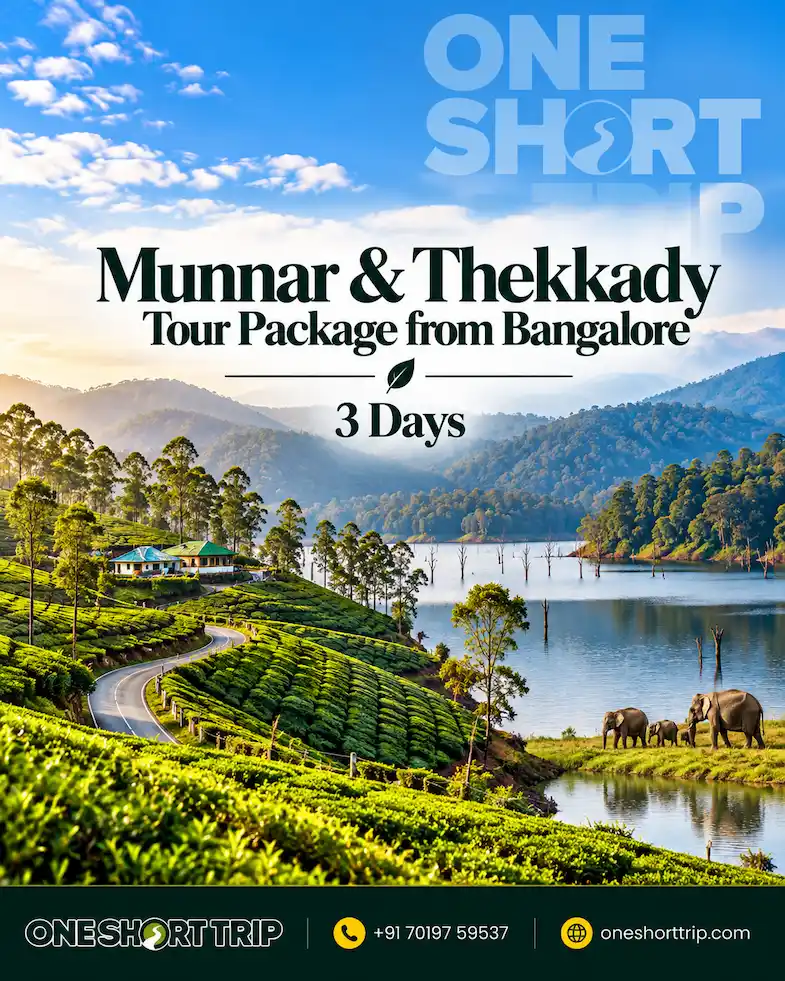 Munnar and Thekkady Tour Package from Bangalore