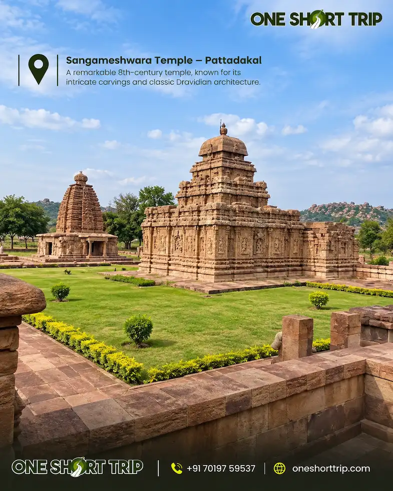 Sangameshwara Temple in the Pattadakal monument complex