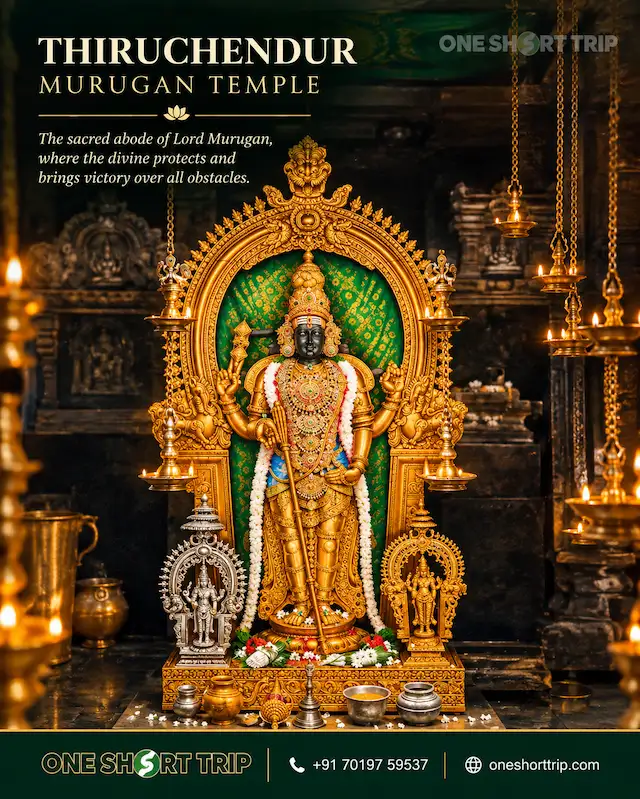 Senthil Andavar at Tiruchendur Subramaniya Swamy Temple