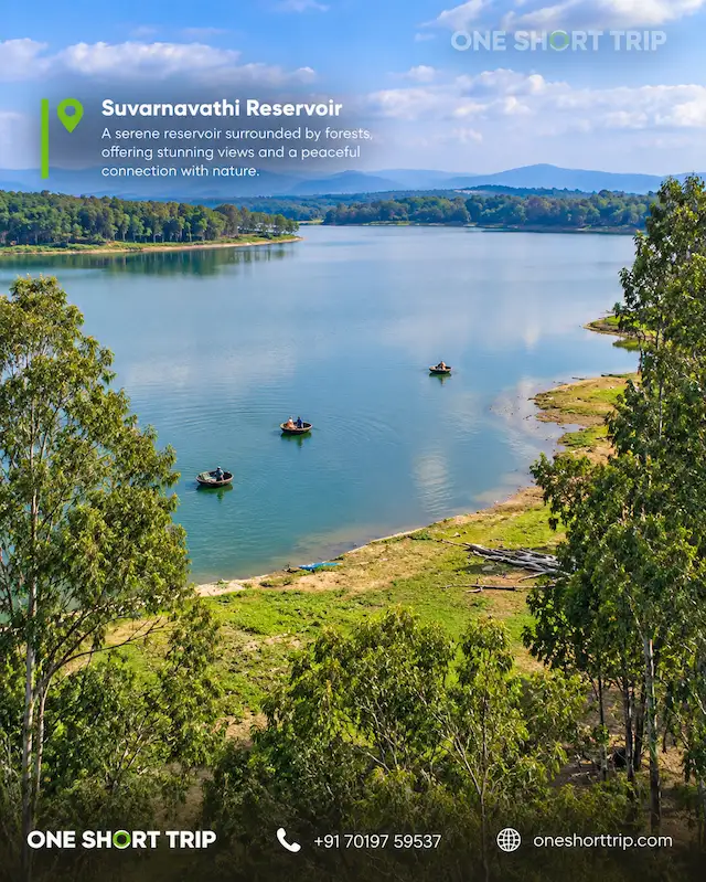 Suvarnavathy Dam and reservoir near Chamarajanagar