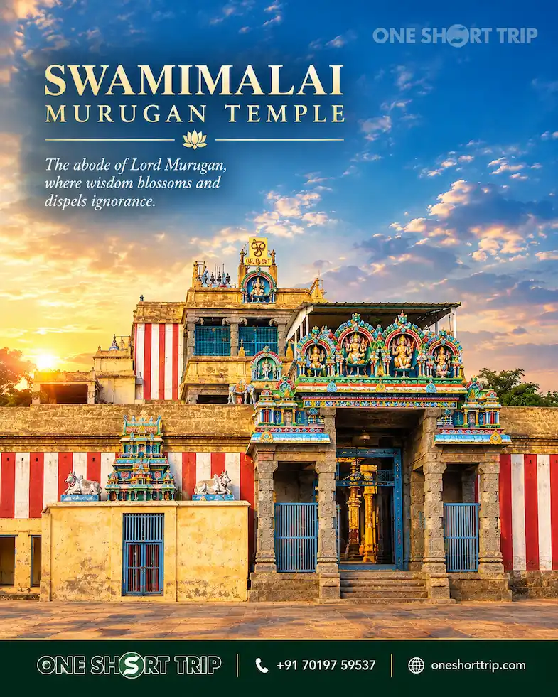 Swamimalai Swaminatha Swamy Temple, Arupadai Veedu Murugan temple near Kumbakonam