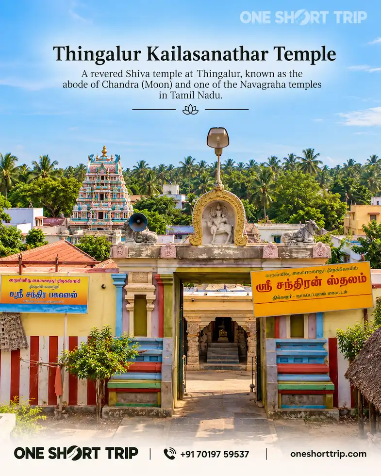 Thingalur Kailasanathar Temple Chandra Moon Navagraha temple