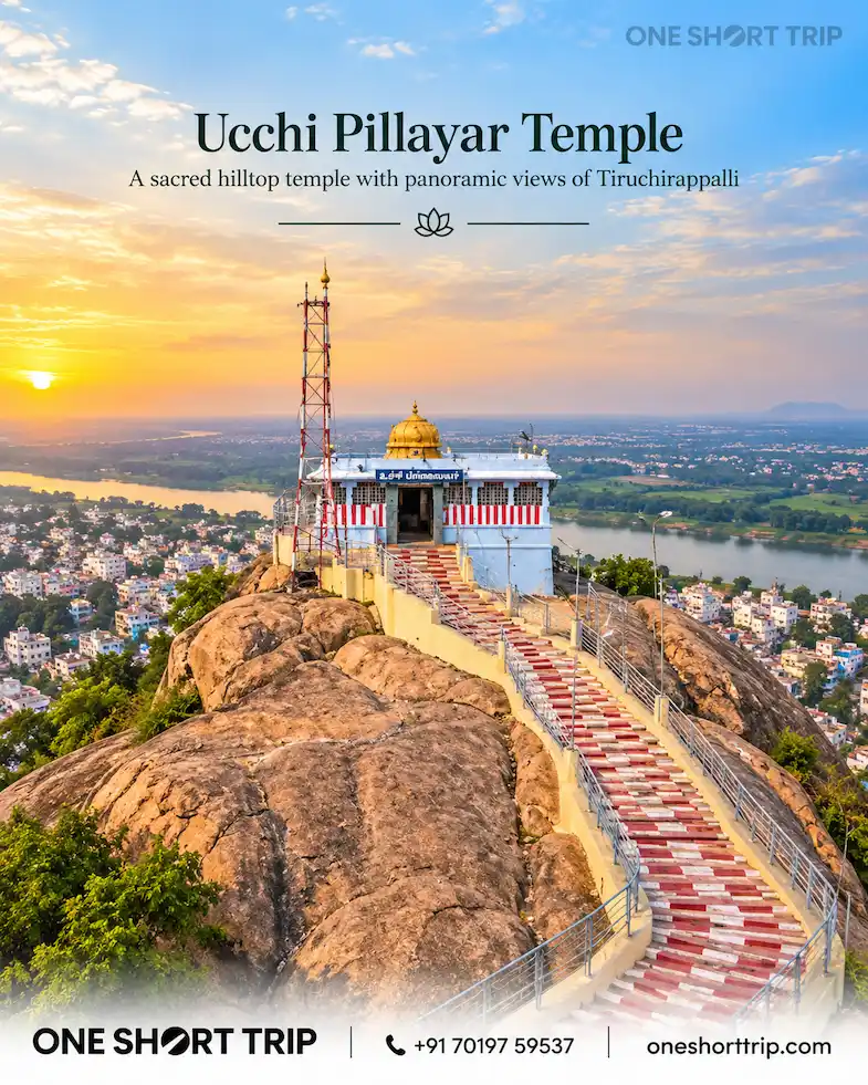 Ucchi Pillayar Temple at Rockfort in Trichy