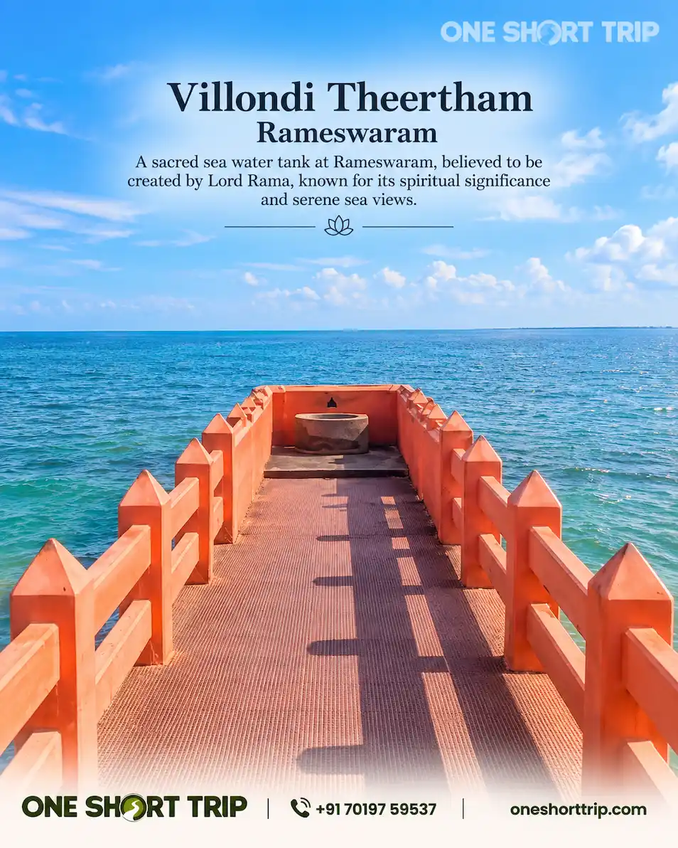 Villondi Theertham on the coast of Rameswaram