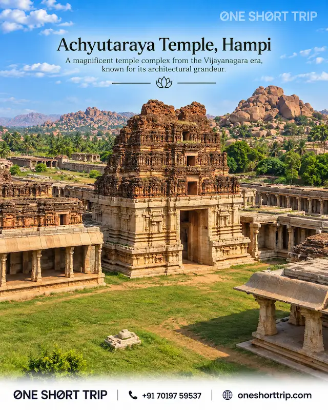 Achyutaraya Temple complex in Hampi