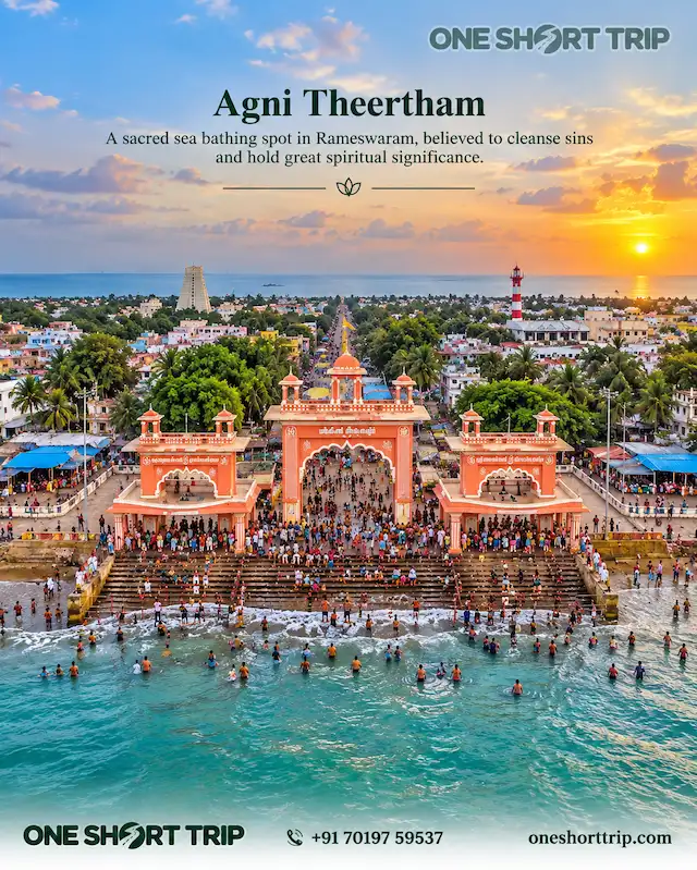 Agni Theertham seafront in Rameswaram