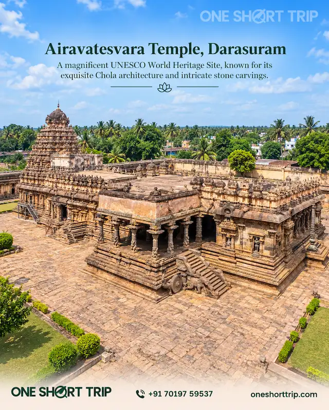 Airavatesvara Temple Darasuram near Kumbakonam from Bangalore