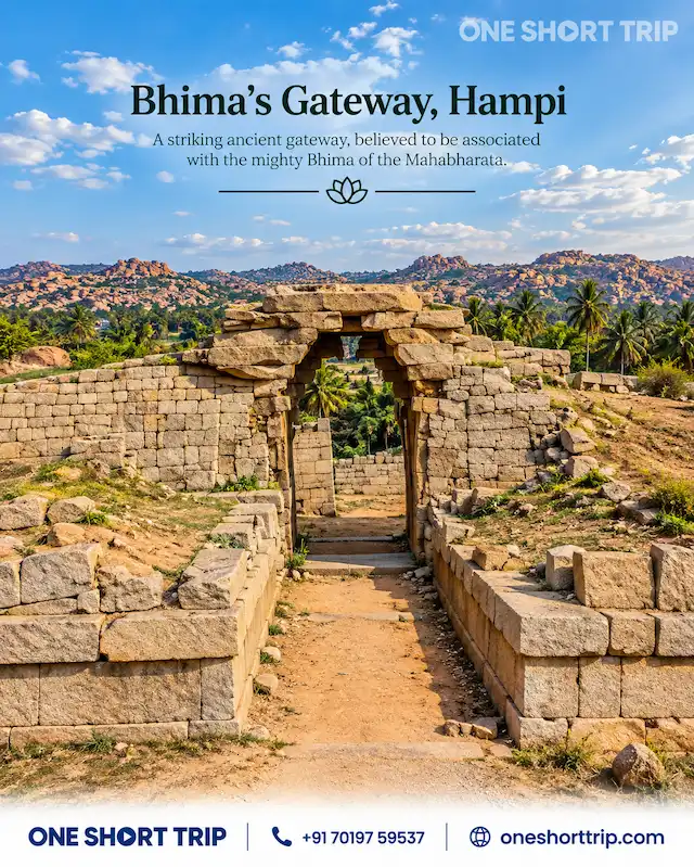 Bhima's Gateway in southern Hampi